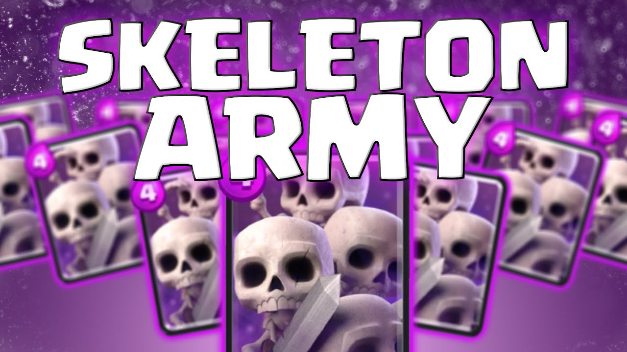 Clash Royale - ALL SKELETONS ONLY!!! | Skeleton Army Raids|