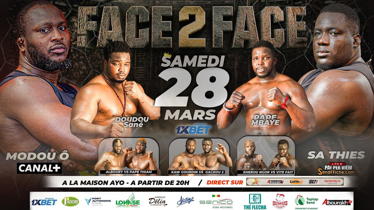 🛑SUIVEZ EN DIRECT LE FACE 2 FACE DU COMBAT ROYAL / modou lo vs sa thies