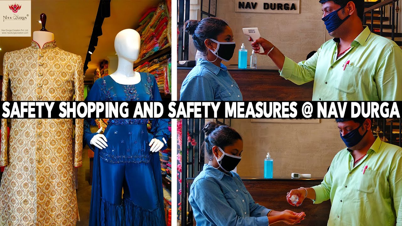 Safety Shopping And Safety Measures | Nav Durga | Ram Mandir | Lehenga | Kolkata