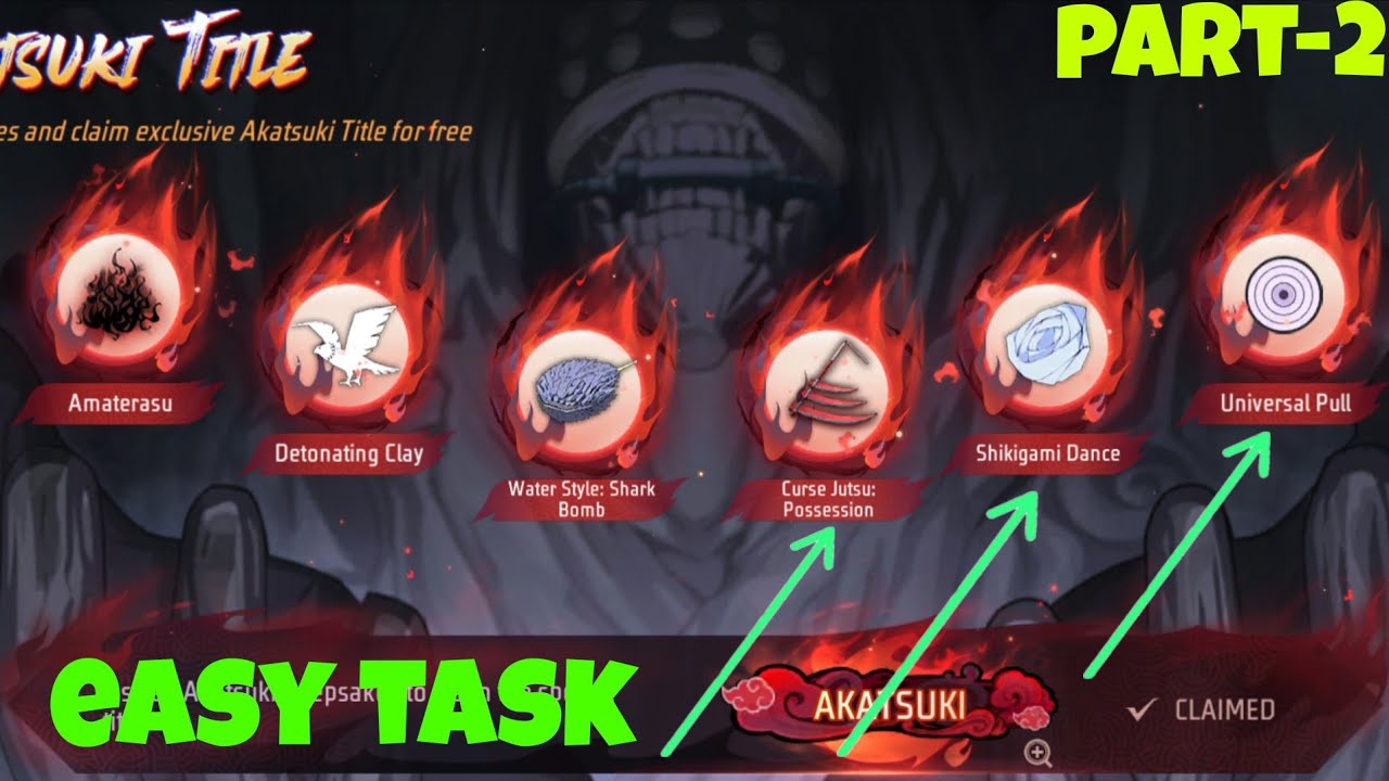 🔥 How to Complete Akatsuki Title Event 💥 Naruto Free Rewards in tamil | Akatsuki Event 