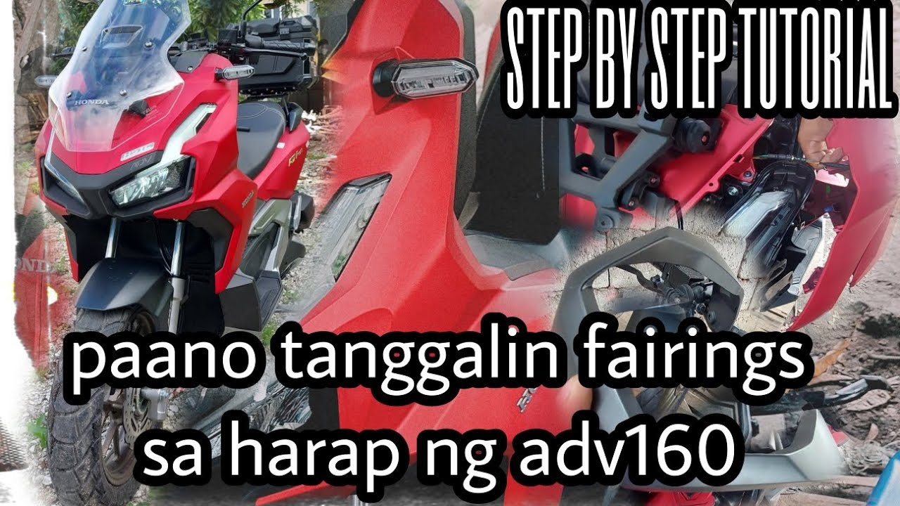 step by step tutorial/pagtanggal ng fairings adv160 #honda #adv160 #diy @jvugo