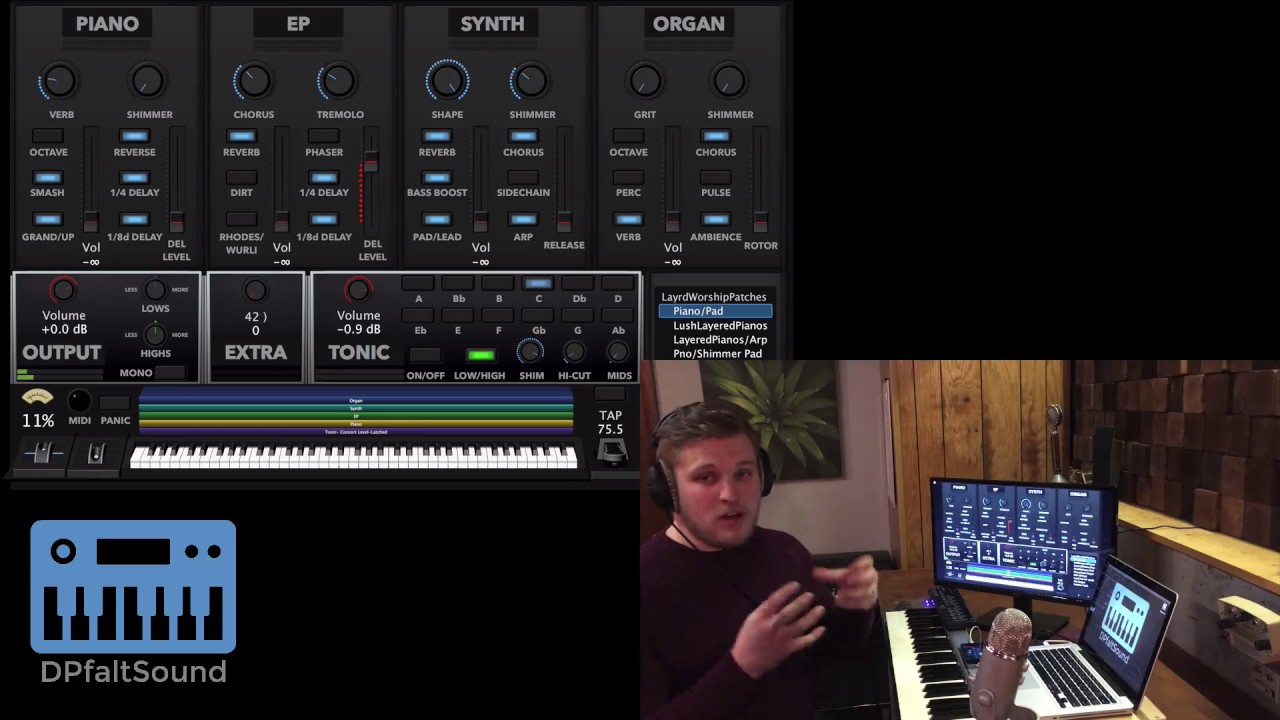 MainStage Patches for Worship- Sunday Keys template version 1.1 walkthrough video- Sunday Sounds