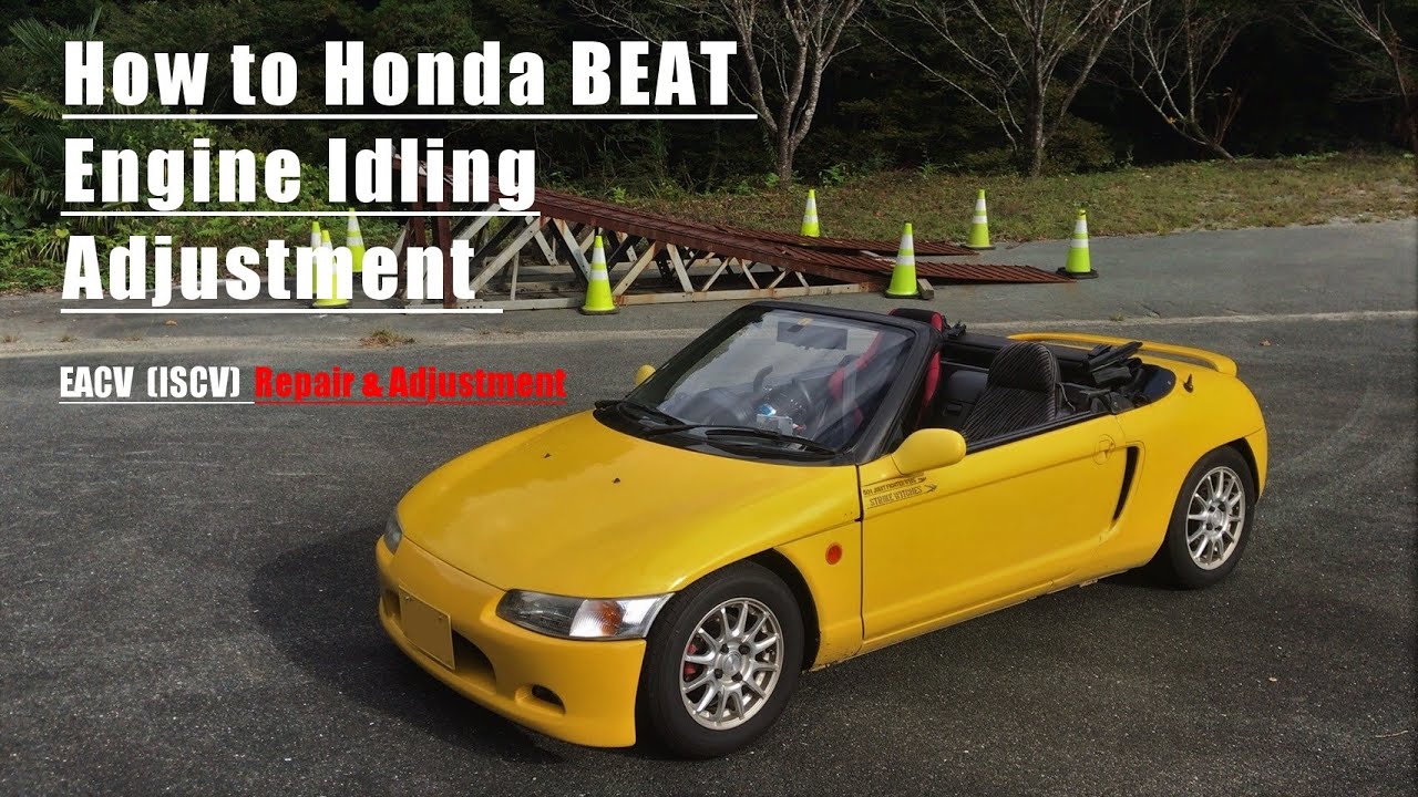 How to Honda Beat engine idling adjustment 【EACV(ISCV)】