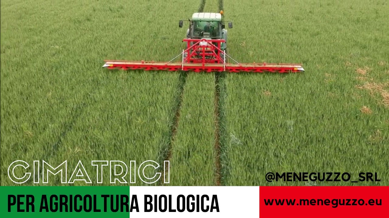 Mechanical weed control with weed trimmer for organic farming