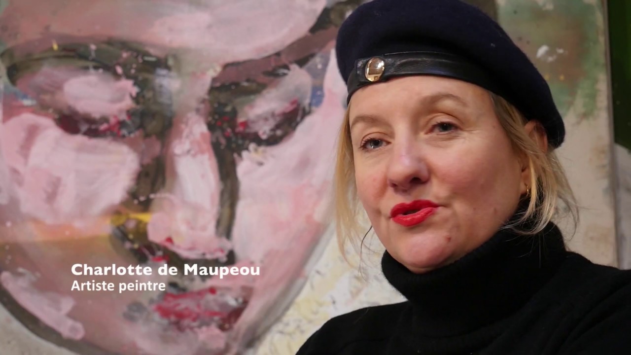 Charlotte de Maupeou peintre . Visite à l'atelier