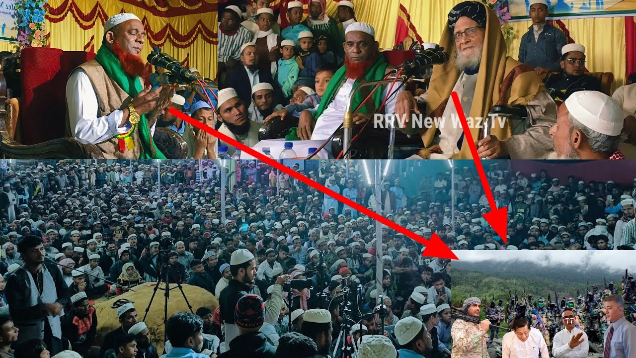 Alhaj Mawlana Sayedul Alam Al Armani's New Waz in Kutupalong lambashiya Camp 1 East 2 Number center 