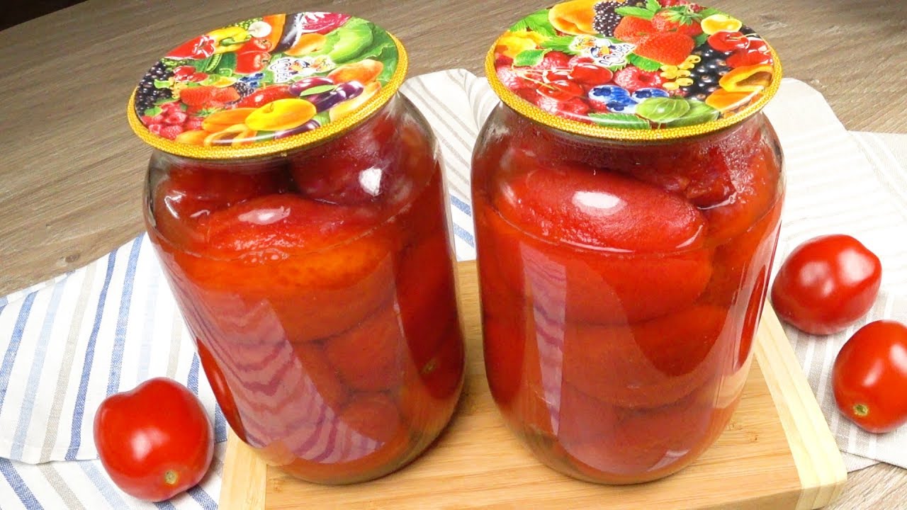Томаты в собственном соку по-итальянски | Tomatoes in own juice in Italian