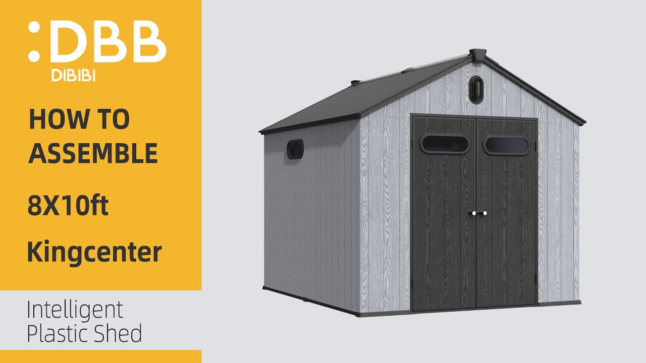 DBB DiBiBi Intelligent Plastic Shed 8x10ft assembly video， with a duration of 12 minutes