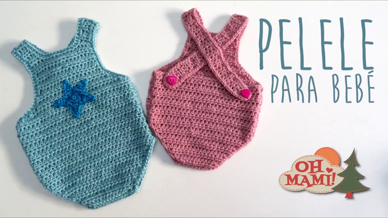 PELELE PARA BEBÉ A CROCHET (MUY FÁCIL!!)