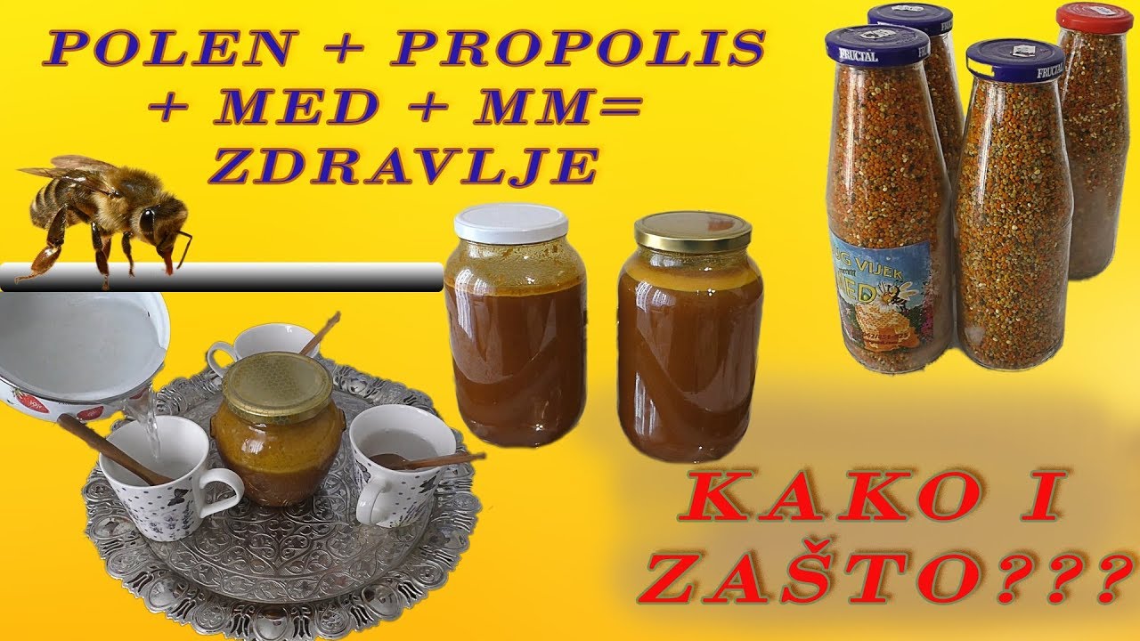 Prirema mješavine polena, propolisa i meda, imuni sistem, prostata, brži oporavak.
