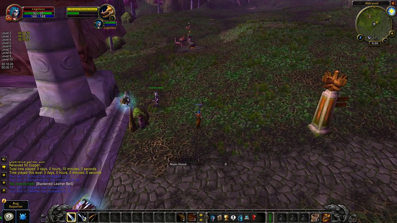 WoW Classic Alliance 1-40 speedrun by ahmpy (Part 1)