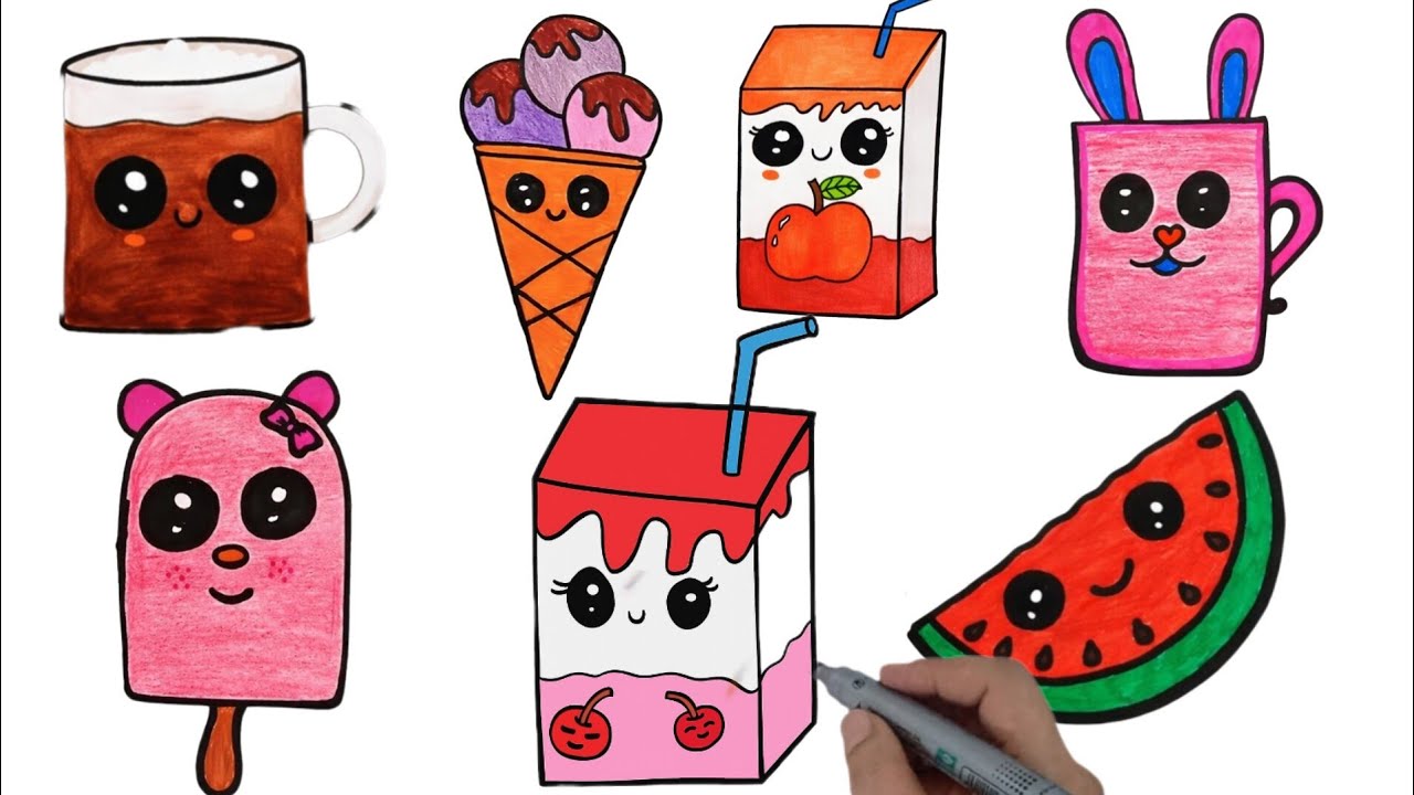 Cute Easy Drawing Video Collection| Cute Treats of Easy kawaii drawings @Drawings-i7k