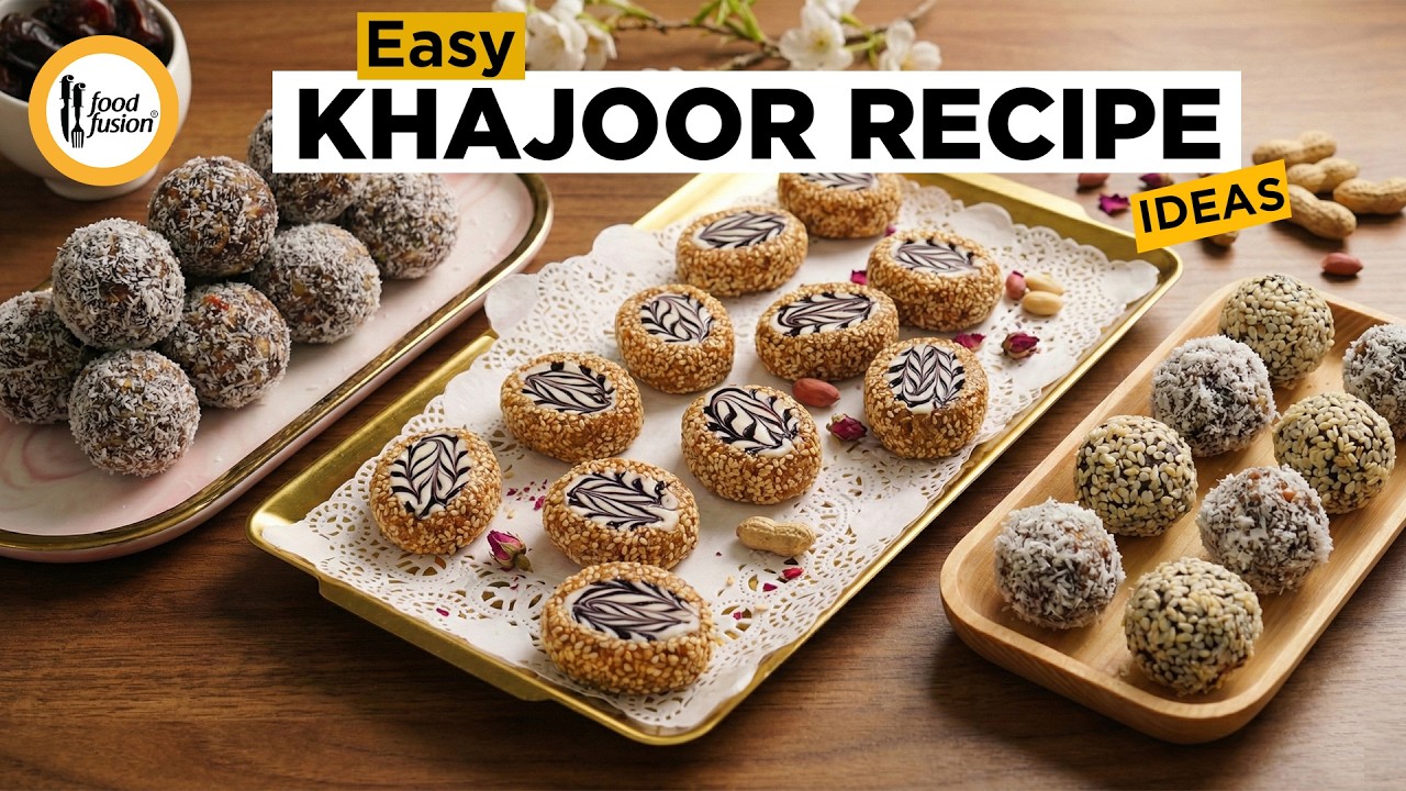 Easy Khajoor Recipe Ideas Ramzan Special By Food Fusion