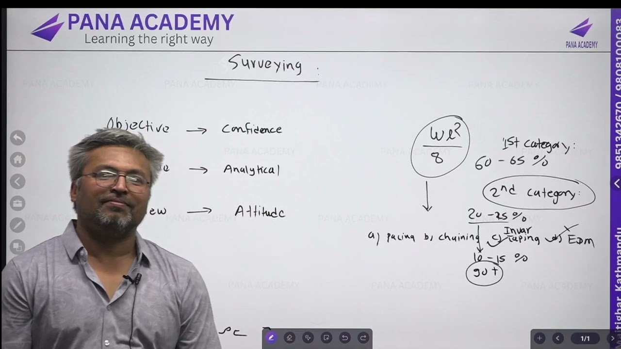 Survey Day 1, By Ramesh Karki sir LokSewa Civil Engineering @PANAAcademy