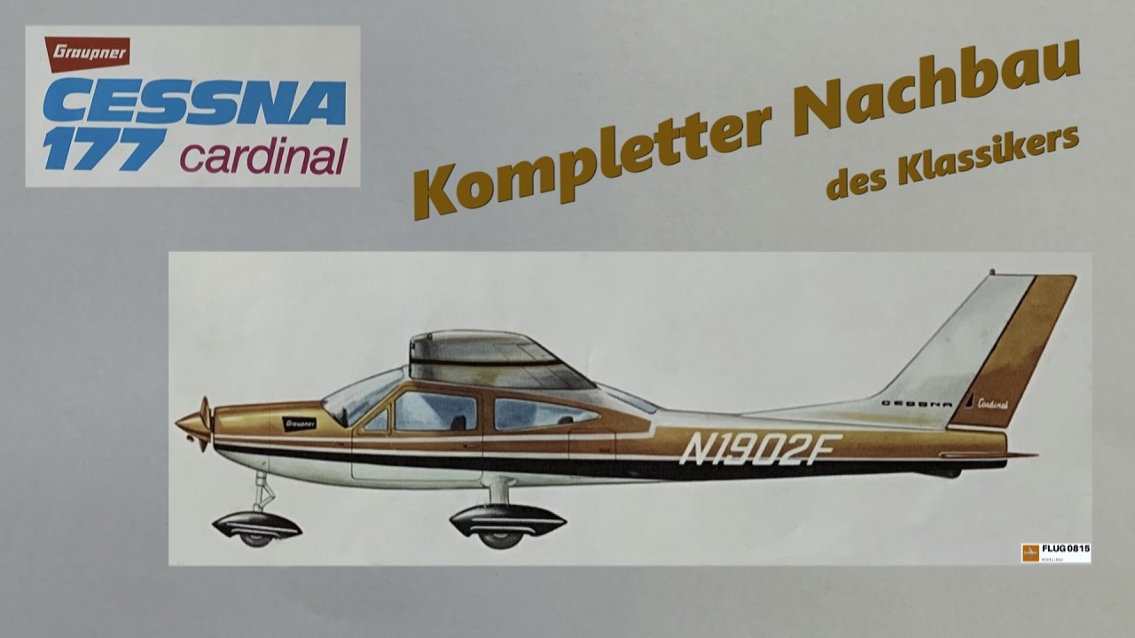 COMPLETE REPLICA OF THE LEGENDARY MODEL AIRPLANE GRAUPNER CESSNA CARDINAL 177