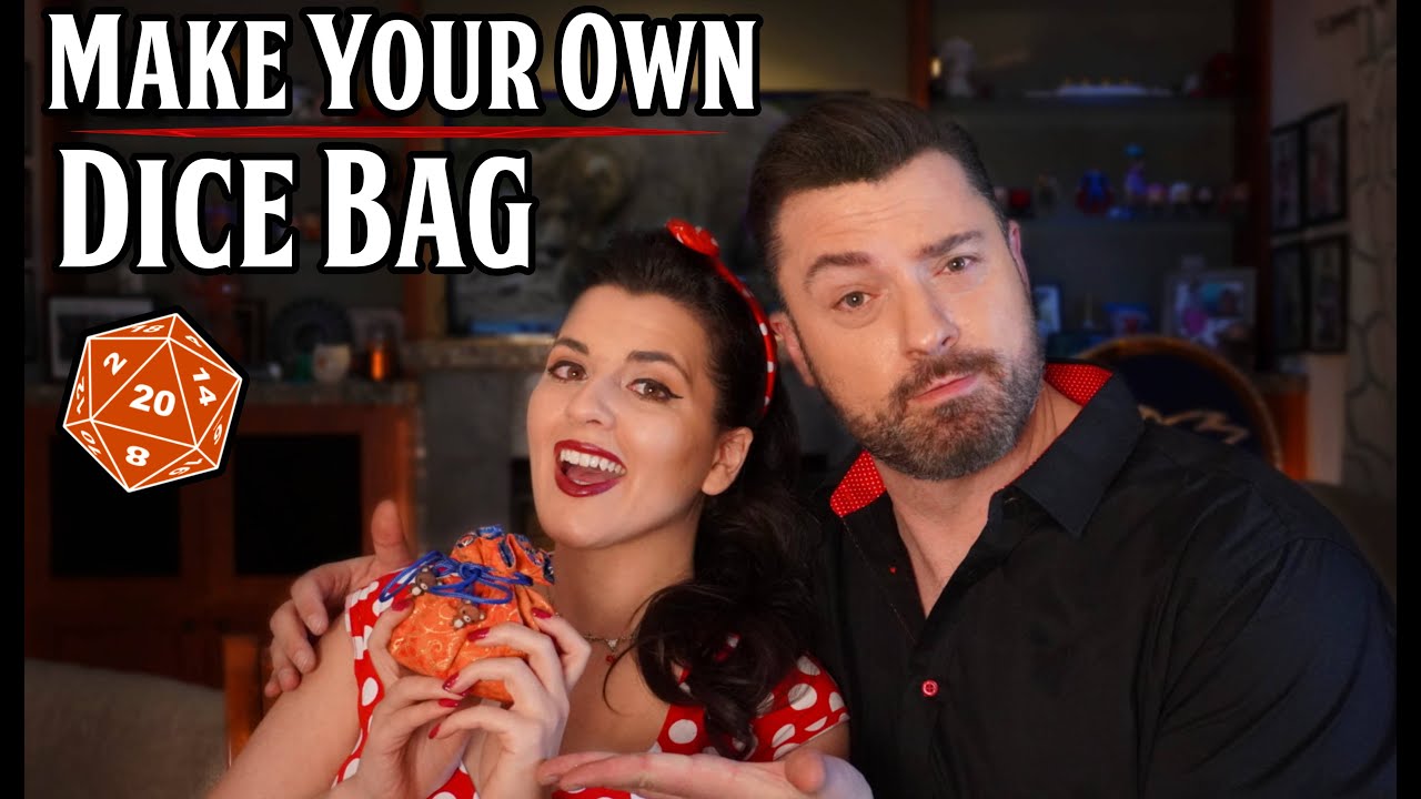 Make an AWESOME multi-pocket DIY dice bag for Table top role playing games!