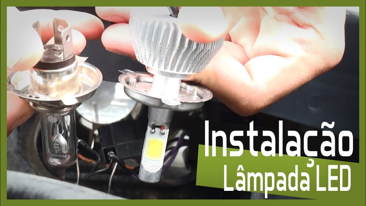 Instalação da lâmpada automotiva Super LED (Shocklight) - Faça Você Mesmo EM CASA