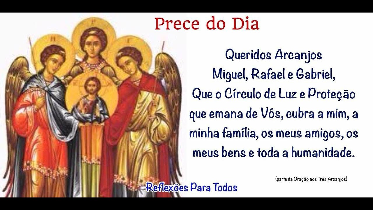 Ora&ccedil;&atilde;o aos Tr&ecirc;s Ancanjos