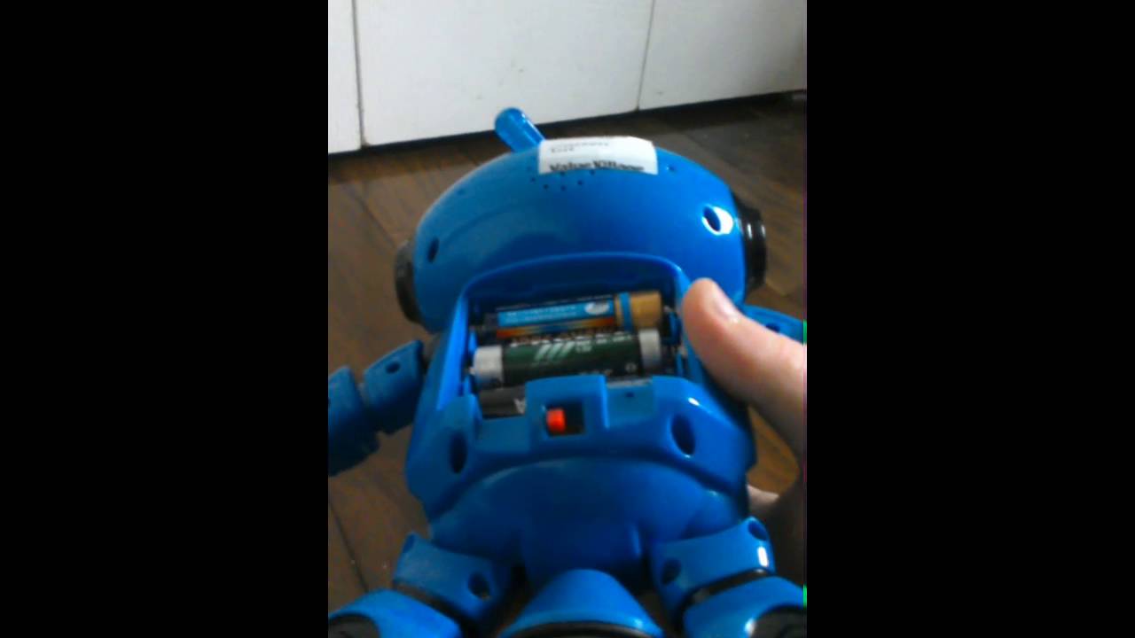 my battery operated dancing robot blue version