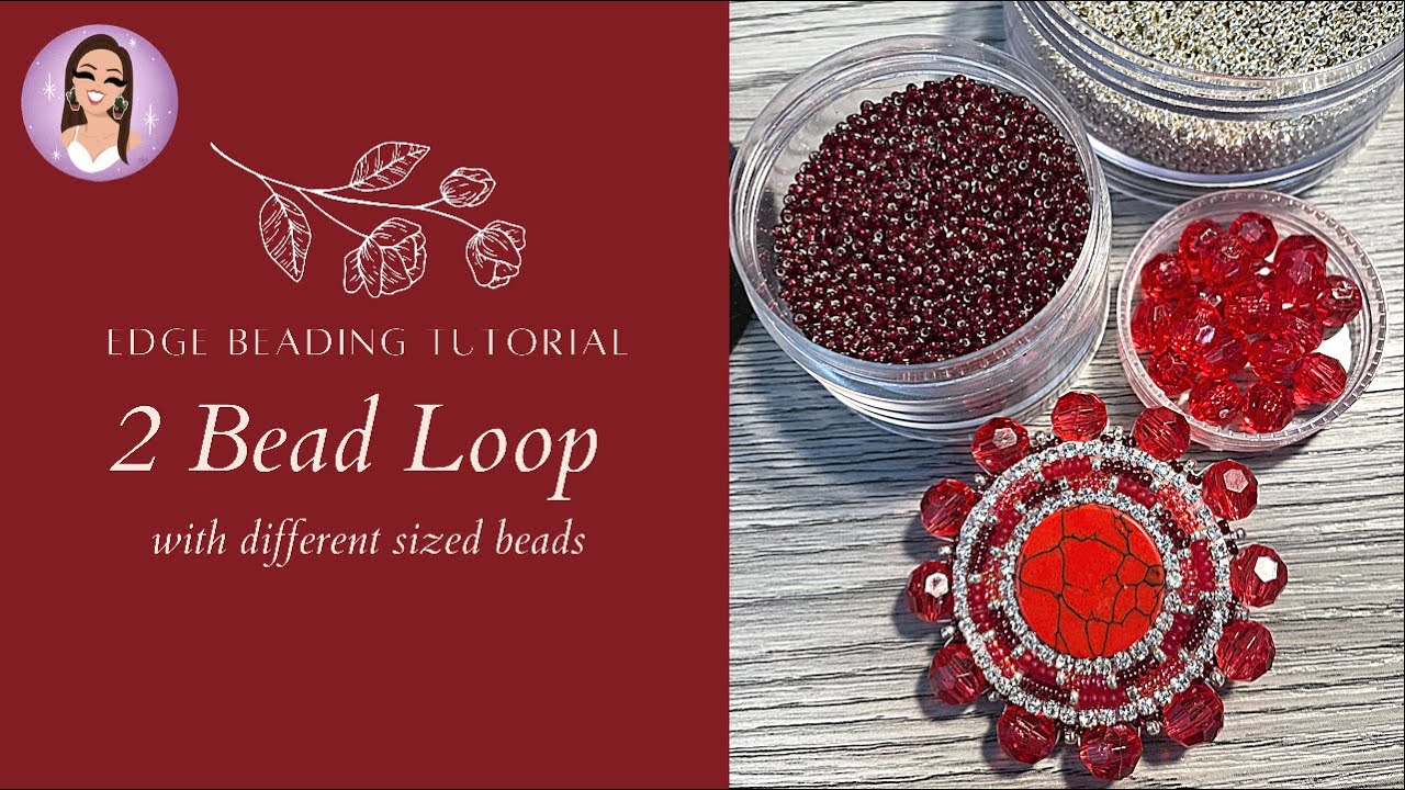 Edge Beading Tutorial with Different Sized Beads | Art by Breanna Deis