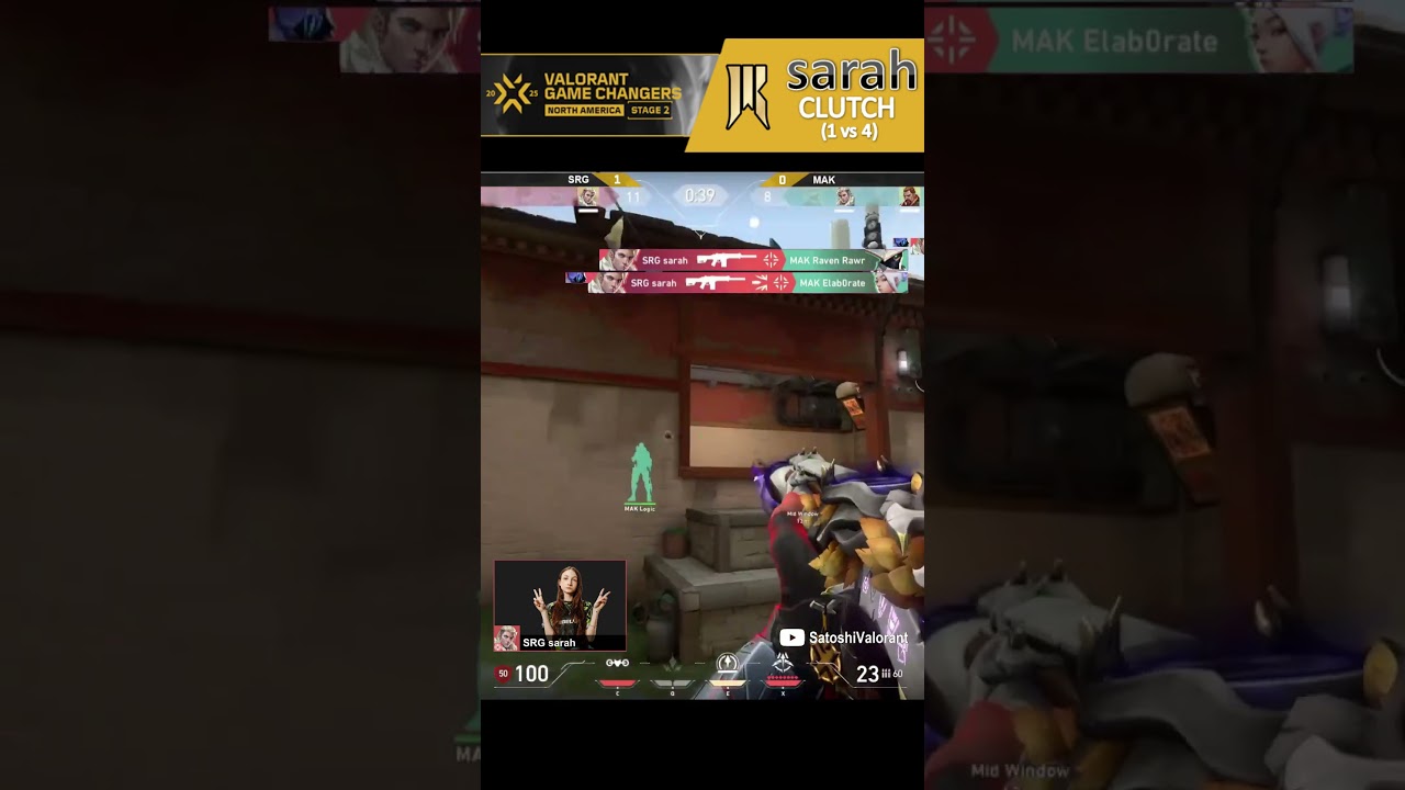 SRG Sarah CLUTCH 1 vs 4 (Shopify Rebellion vs Mak N Cheese) VCT GC North America 2025 Stage 2