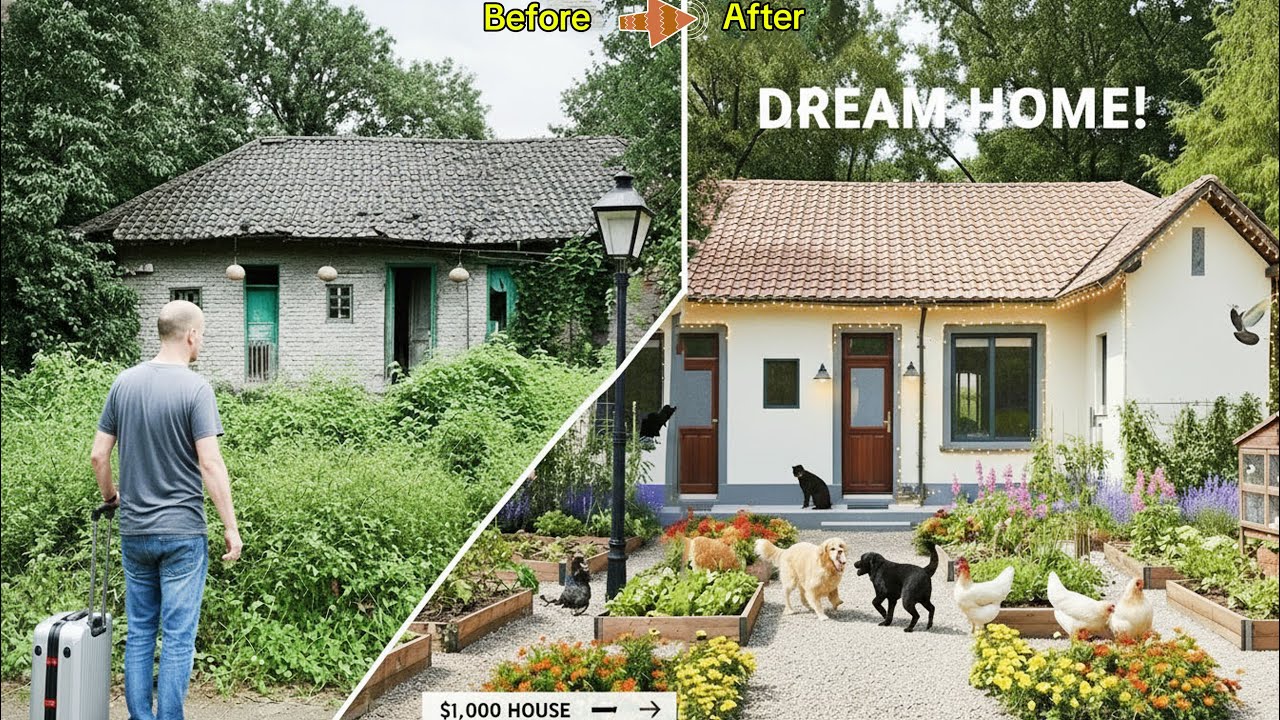 No One Expected This $1,000 Abandoned House to Become a Dream Home | Transforming Life