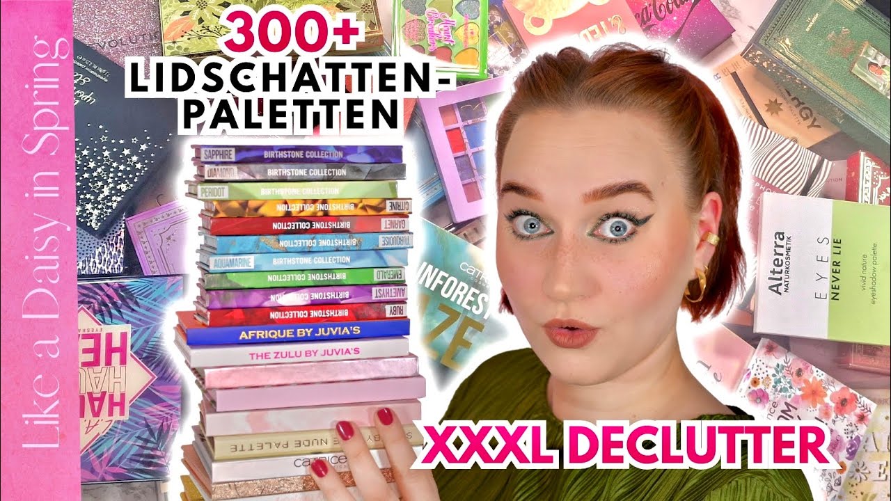 XXXL Lidschatten Paletten SAMMLUNG AUSMISTEN 😱 | 60+ Paletten müssen gehen 📦 | Likeadaisyinspring