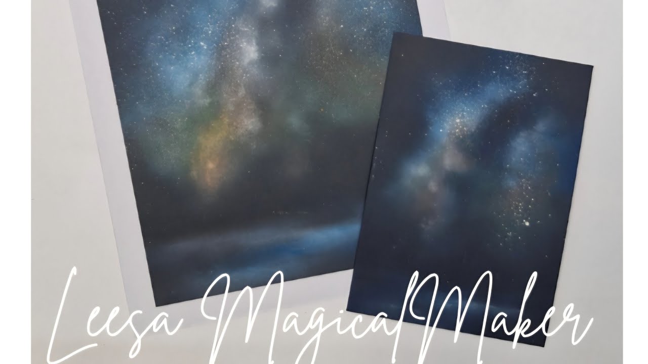 Cosmic galaxy kinda tutorial, no stamps needed just imagination ✨️