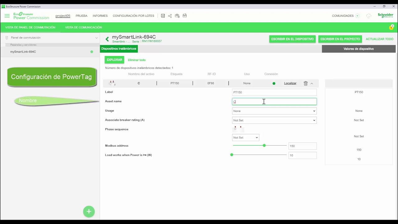 PowerTag Link - Como vincular un sensor energ&iacute;a Powertag | Schneider Electric