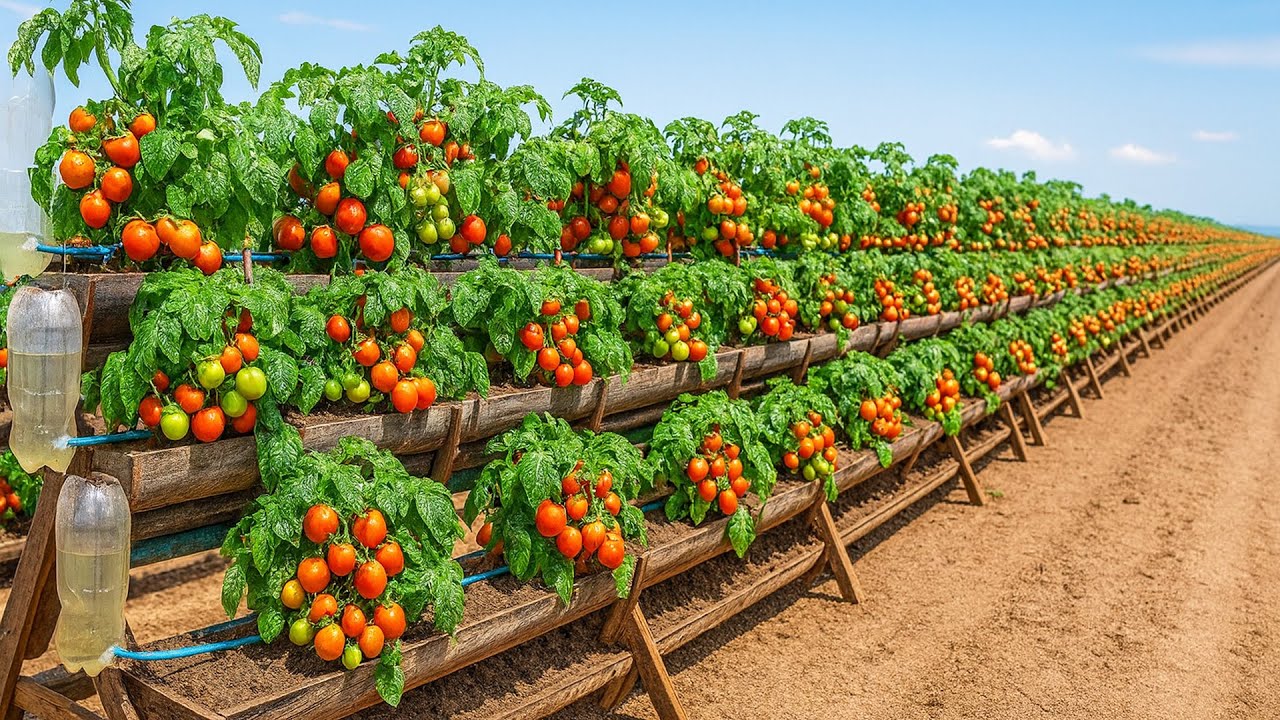 Vertical Garden Tomatoes | Huge Harvest Made Simple