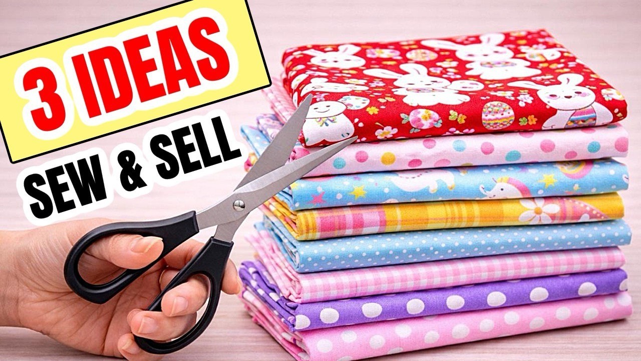 3 fabric bags to make and sell | sew and sell | easy sew