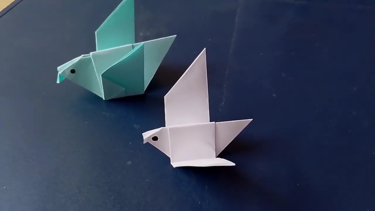 Tollen Origami Vogel falten - einfach #basteln #origami
