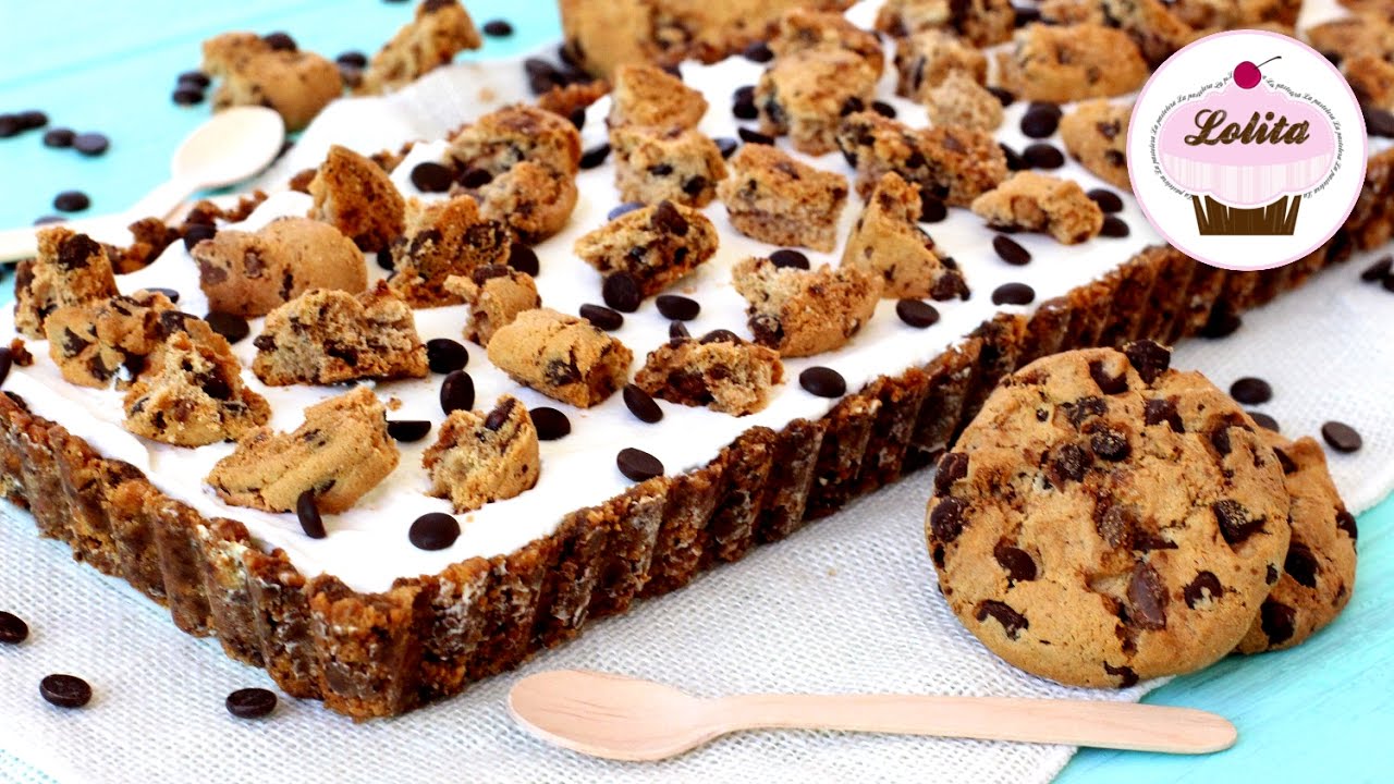 CHEESECAKE de galletas CHIPS AHOY ❤️ RECETA SIN HORNO 👩‍🍳 Lolita la pastelera