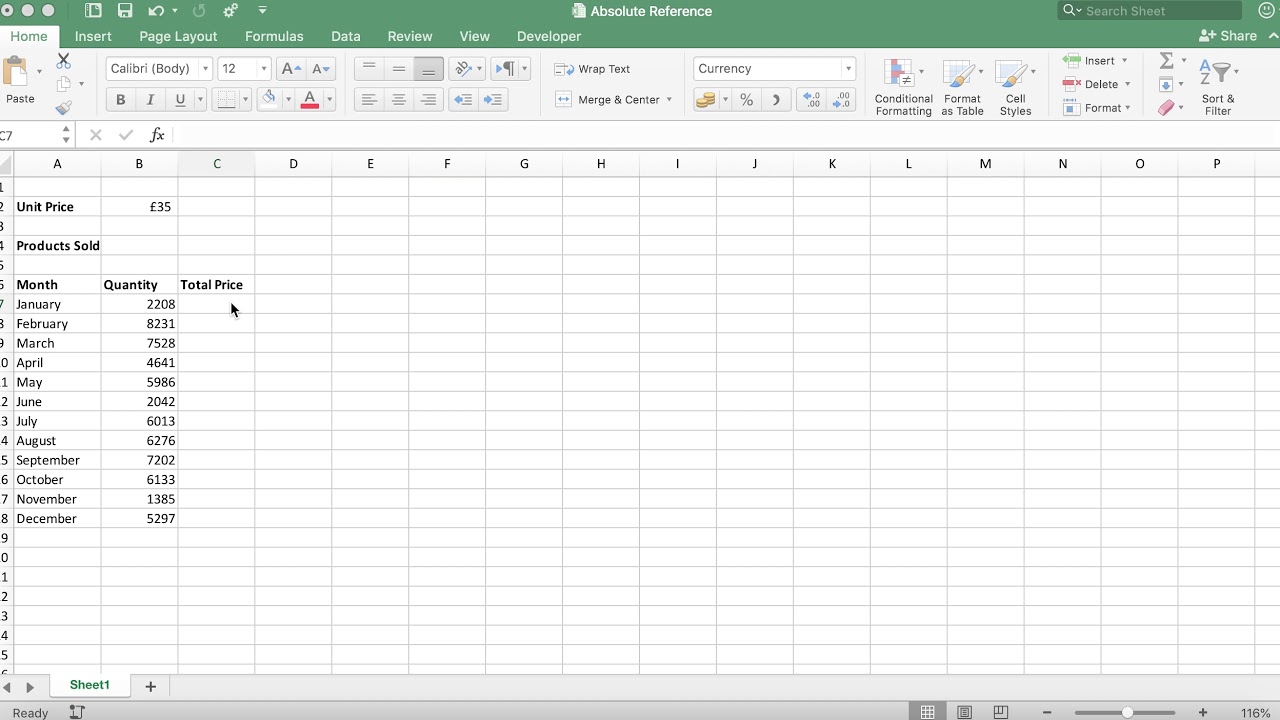 How To Use Dollar Sign To Lock References To A Specific Cell? | Excel | Tutorial