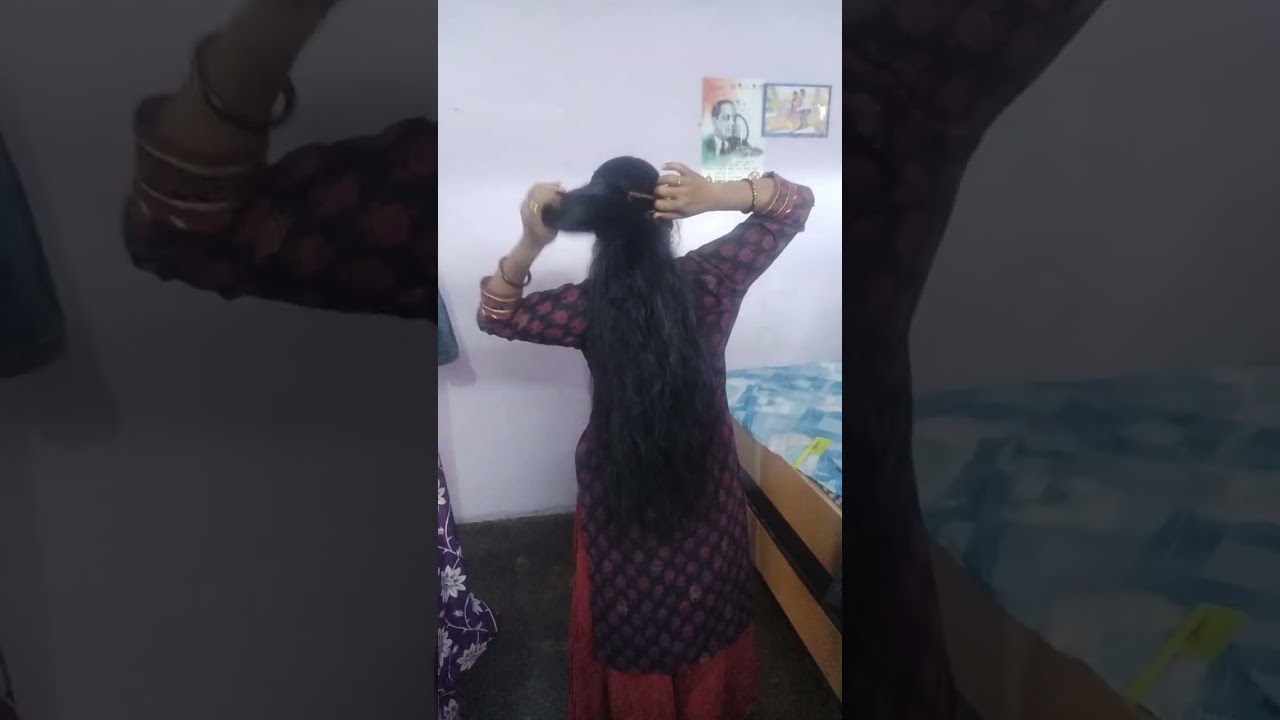Hair play by our new Rapunzel !! Beautiful long hair girls playing with her hair ! Long hair duniya
