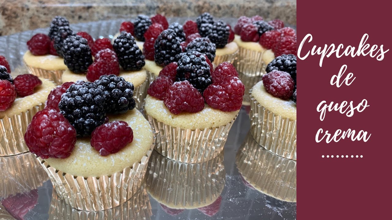 COMO HACER PANQUECITOS DE QUESO CREMA- CUPCAKES DE QUESO CREMA