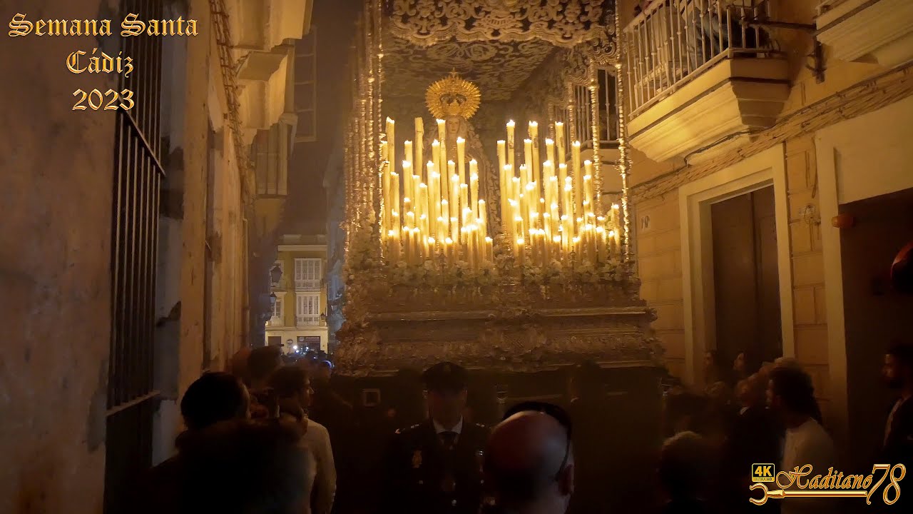 Semana Santa Cádiz 2023 Virgen de la Soledad por calle San Pedro