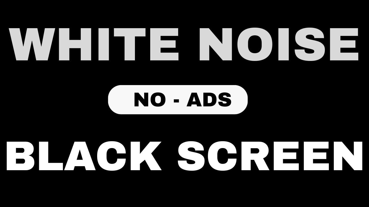 White Noise Black Screen No Ads | 12 Hours of Soothing Sound for Sleep & Deep Relaxation