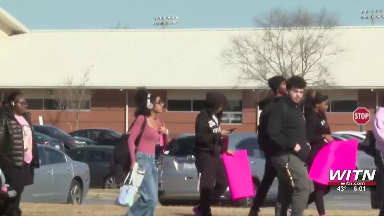 Students walk out for teen killed in crash