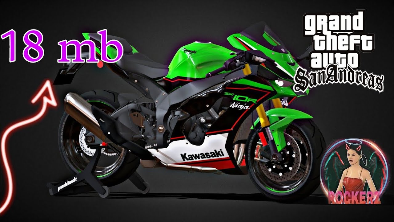 Ninja Kawasaki Zx10r bike mod🤩 in gta sa Android with tamil tutorial👨‍🏫#tamil  #gaming#gta#mod#bike