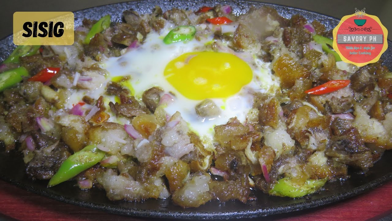 Savory Sizzling Sisig Recipe/Crispy Pork Sisig with Egg