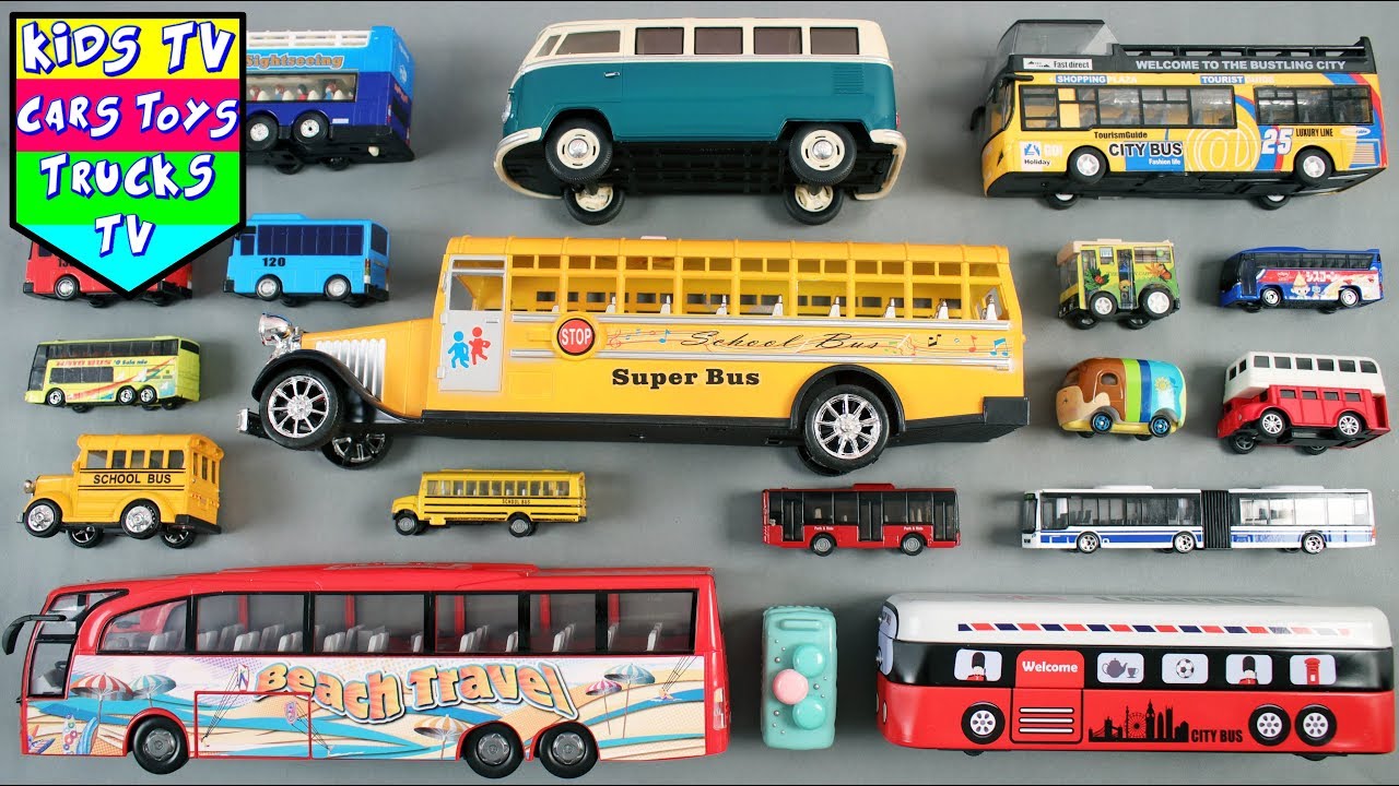 Learn Types Of Buses For Kids | Street Vehicles Videos