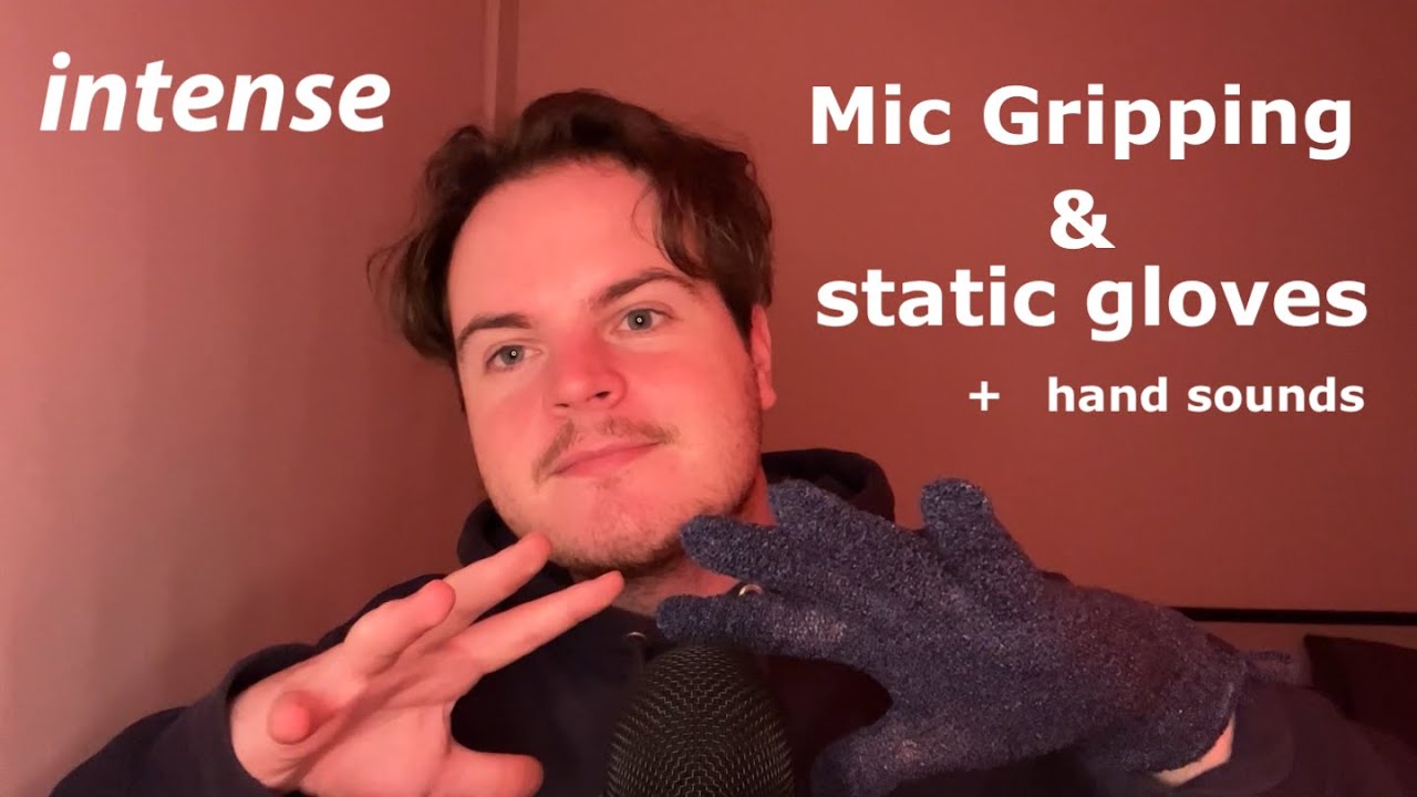 Fast & Aggressive ASMR Mic Gripping, Mic Triggers, Static Gloves & Hand Sounds