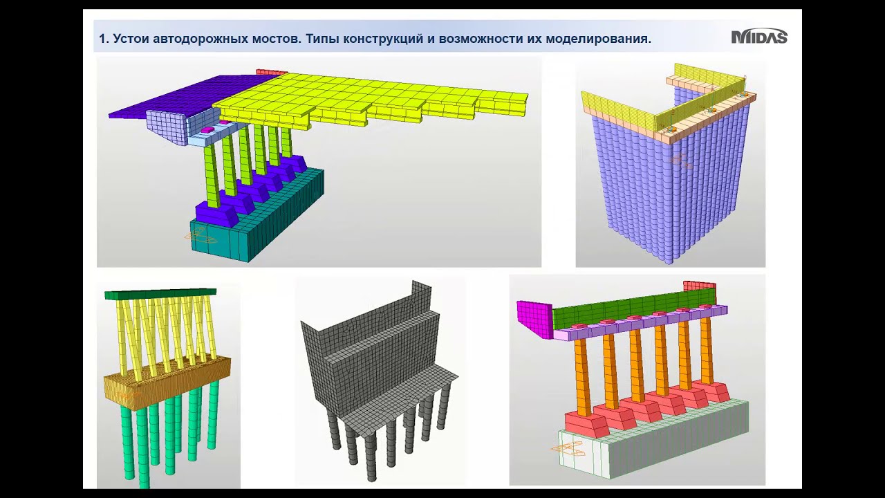 Расчет устоев мостов с использованием midas Civil