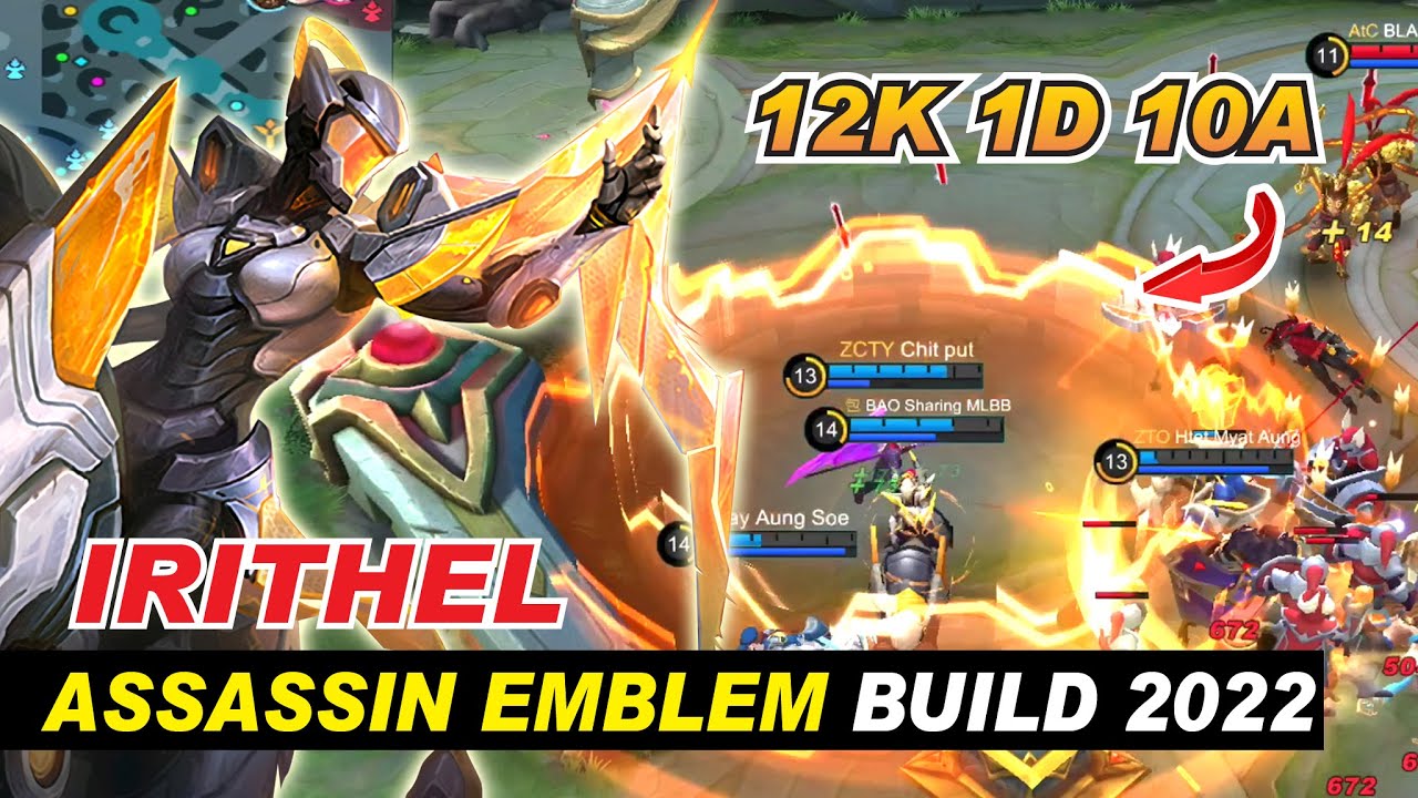 IRITHEL ASTRAL WANDERER GAMEPLAY 2022 | Assassin Emblem Set and Best Build | Mobile Legends