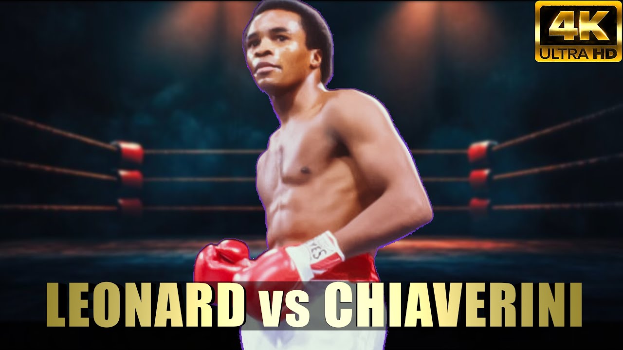 Sugar Ray Leonard vs Tony Chiaverini | KNOCKOUT Boxing Fight | 4K Ultra HD 