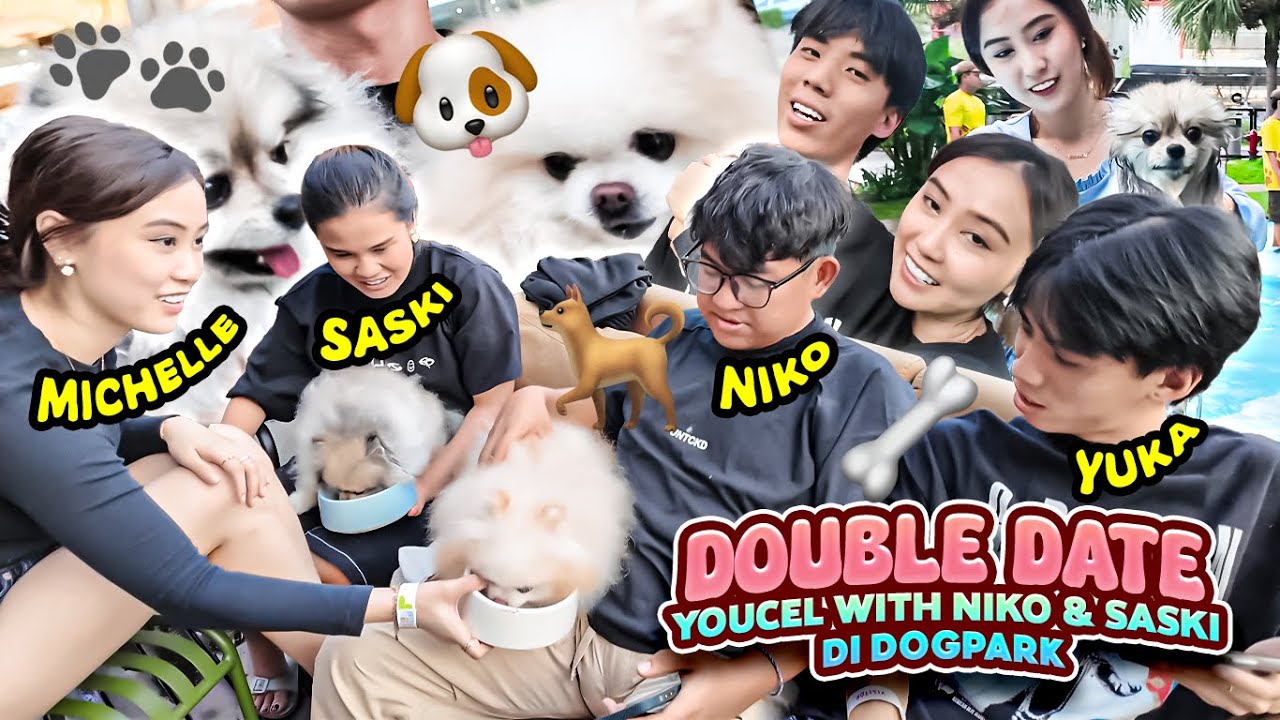 YUCEL DOUBLE DATE DI DOGPARK WITH NIKO & SASKI - VLOG