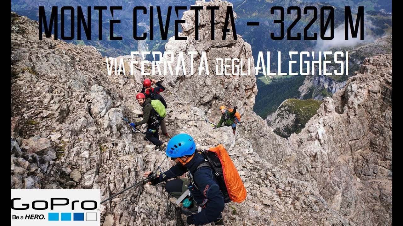GoPro Monte Civetta 3220 m | via FERRATA degli ALLEGHESI