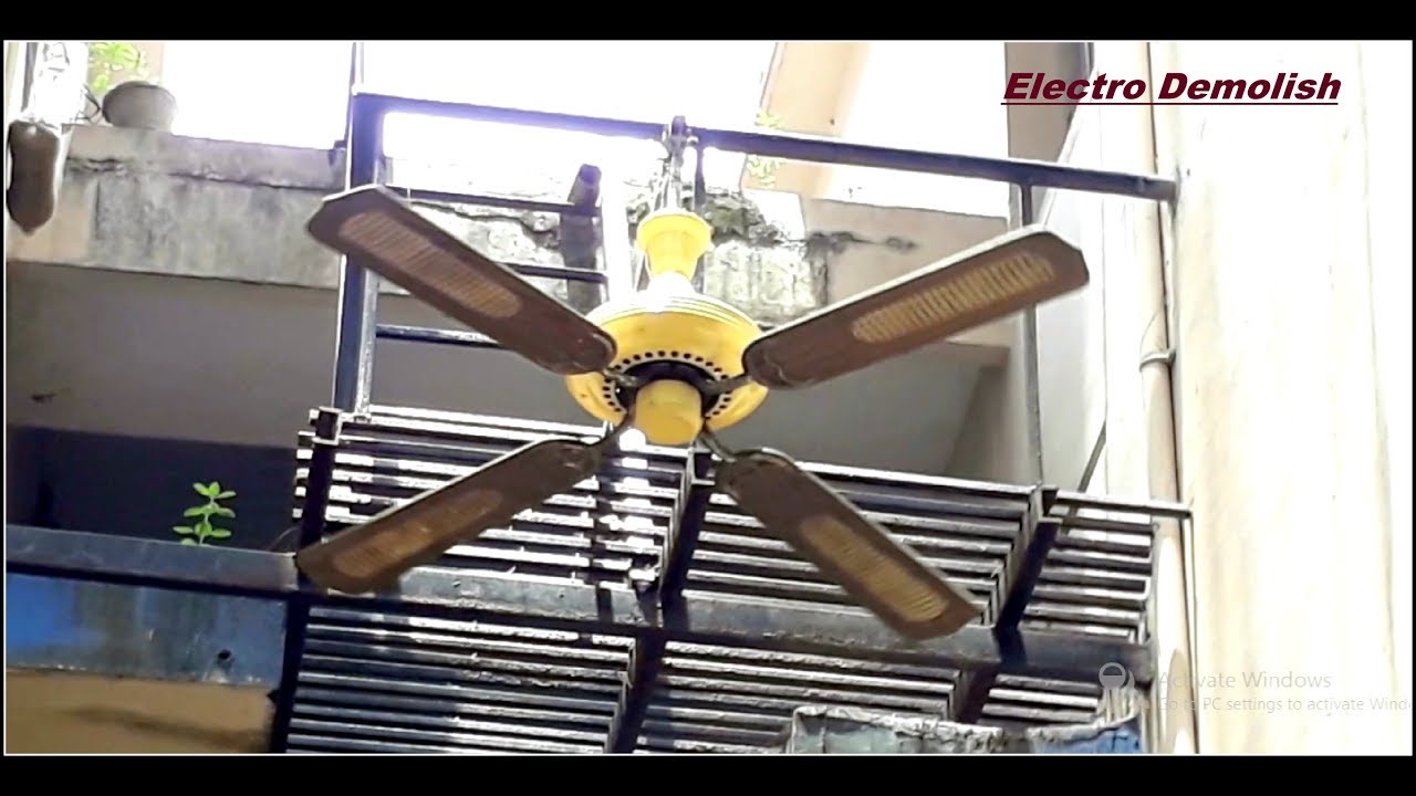 Ceiling Fan Falling from 4th Floor 180ft Height | iPhone 7s Plus Winner  HD