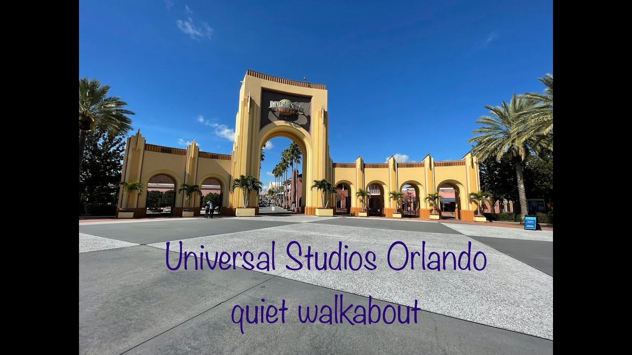 Walk around Universal Studios Orlando January 2021